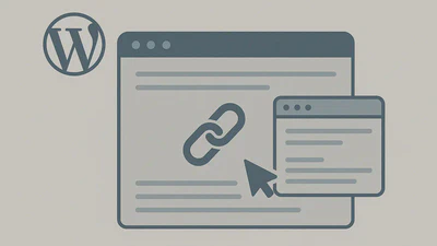 Link to other posts in Wordpress featured image