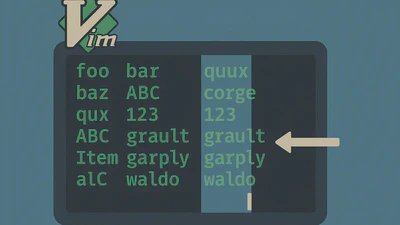 Vim - Borrar columna featured image