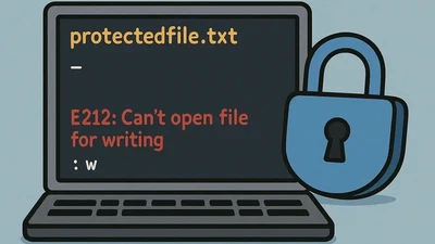 Vim: Save read only featured image